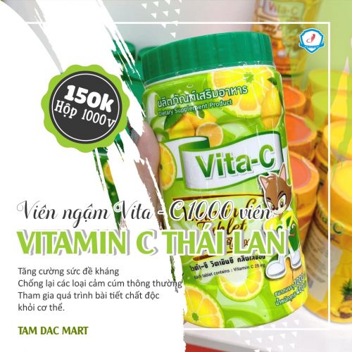 Viên ngậm Vitamin C 1000 viên Thái Lan